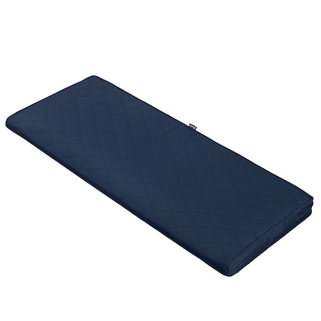 Classic Accessories FadeSafe 54x18x3" Rectangle Patio Quilted Lounge Cushion, Navy 62-044-NAVY-EC